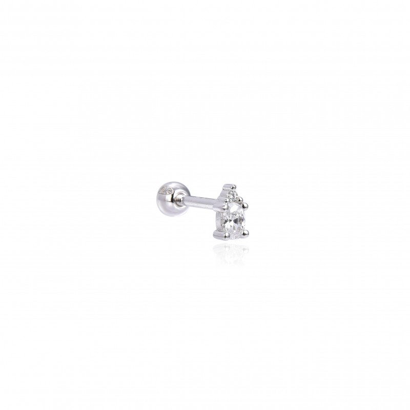 Piercing lys en argent