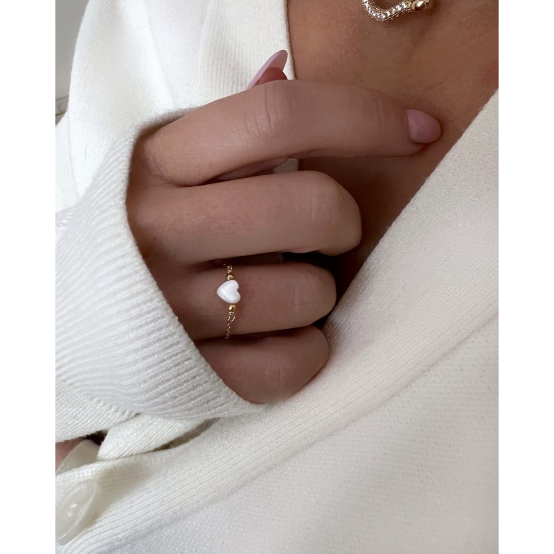 Bague petit cœur or