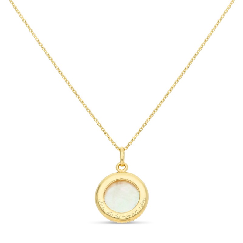Collier nacre perlée pm personnalisable