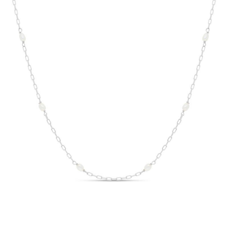 Chaîne perlée en argent à l'unité