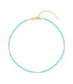 Collier Dolce turquoise or