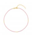 Collier Dolce rose or
