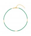 Collier Dolce vert or