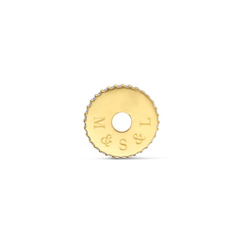 Cible strass personnalisable or