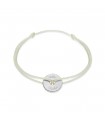 Bracelet cible strass personnalisable argent