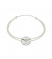 Bracelet cible strass personnalisable argent