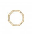 Bague Twinnie blanche or