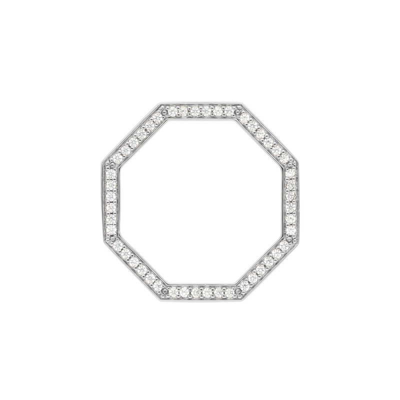 Bague Twinnie blanche argent