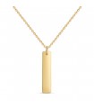 Collier barrette or homme personnalisable