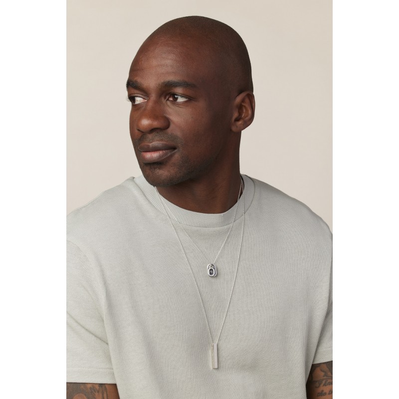 Collier mattia homme en argent personnalisable