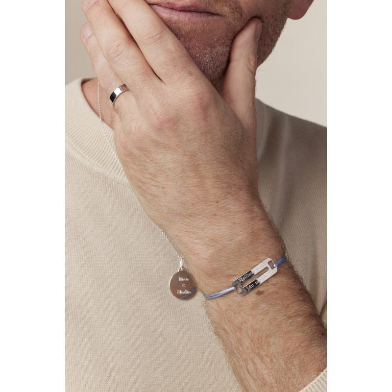 Bracelet infini en argent personnalisable