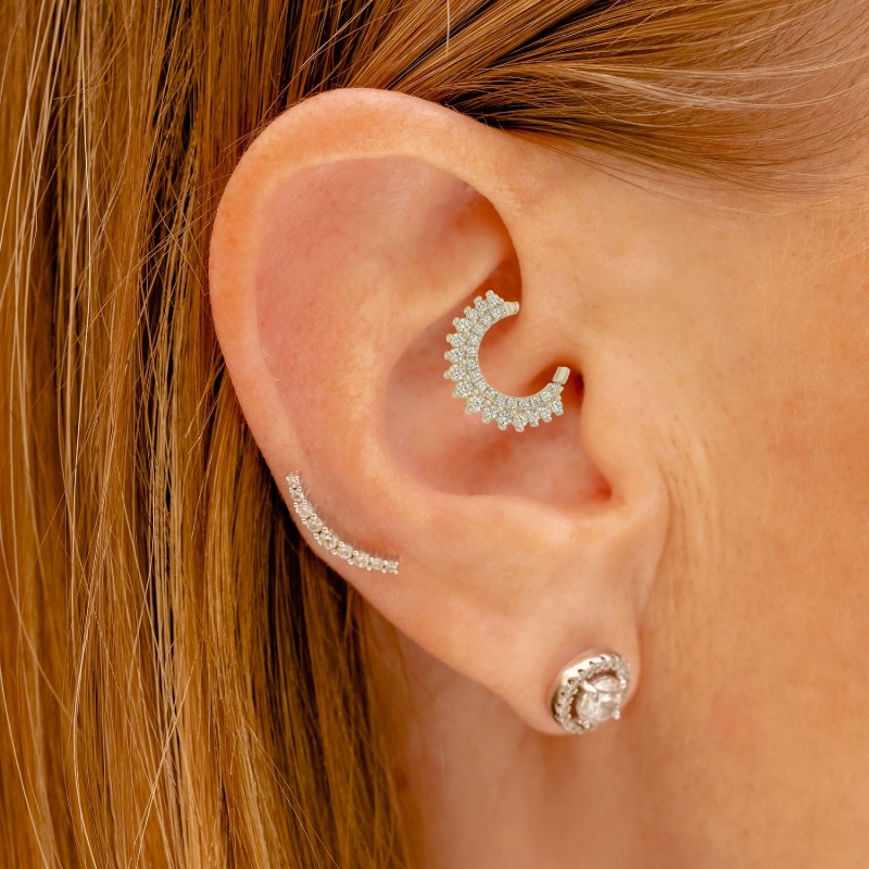 Piercing Pondichéry argent