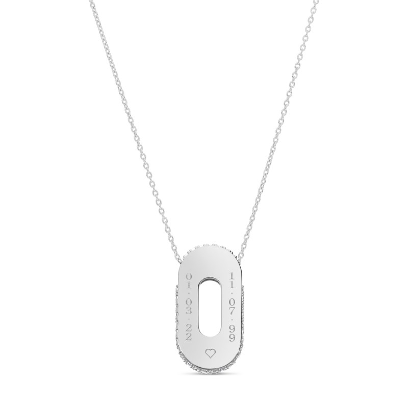 Collier Cosmic argent personnalisable