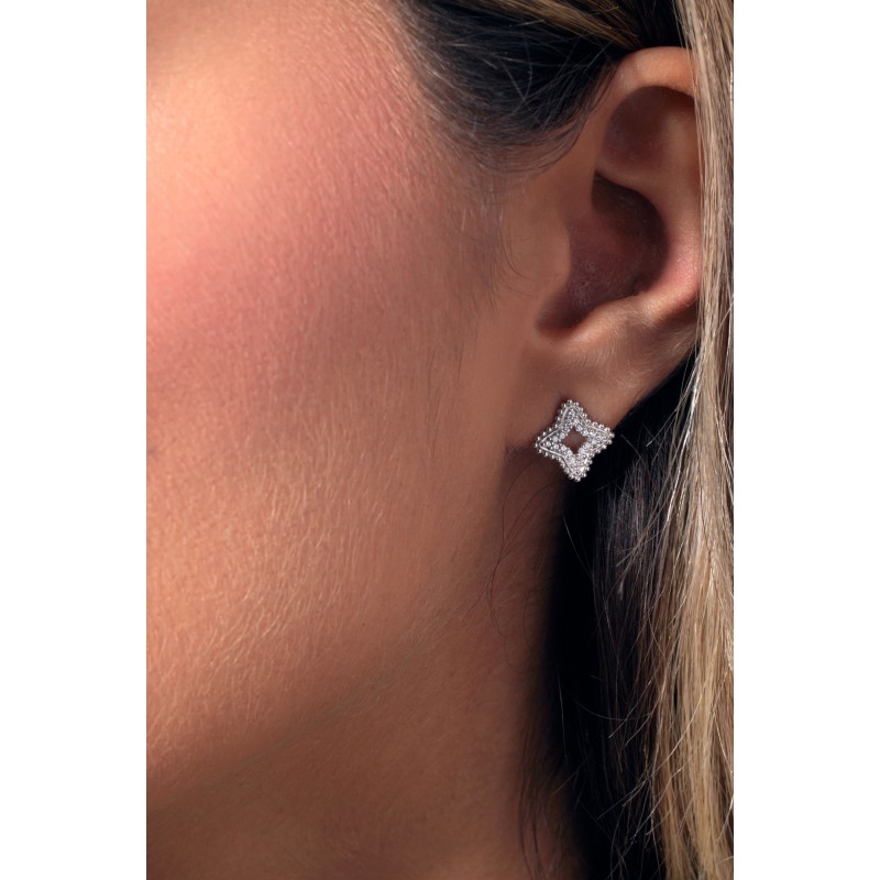 Boucles d'oreilles Moon argent
