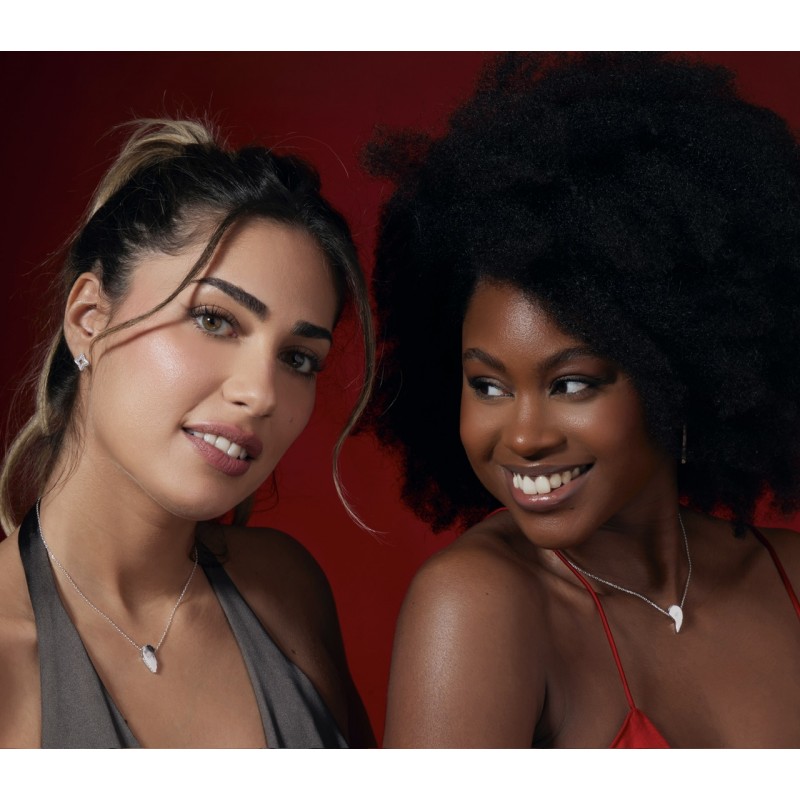 Duo de colliers d'amitié argent personnalisable