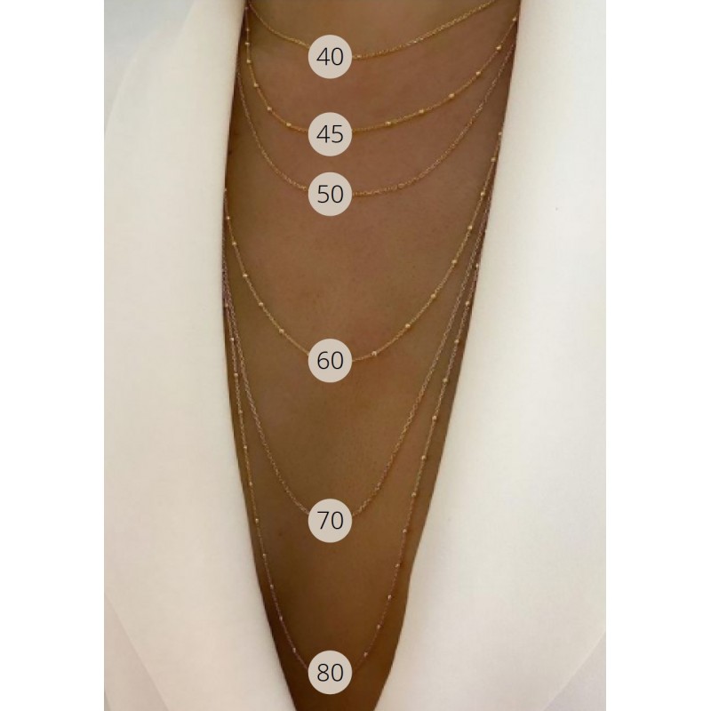 Collier médaille bombée or personnalisable