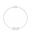 Bracelet Infini Strass Argent