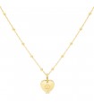 Collier Cœur Bombé Enfant Or Personnalisable