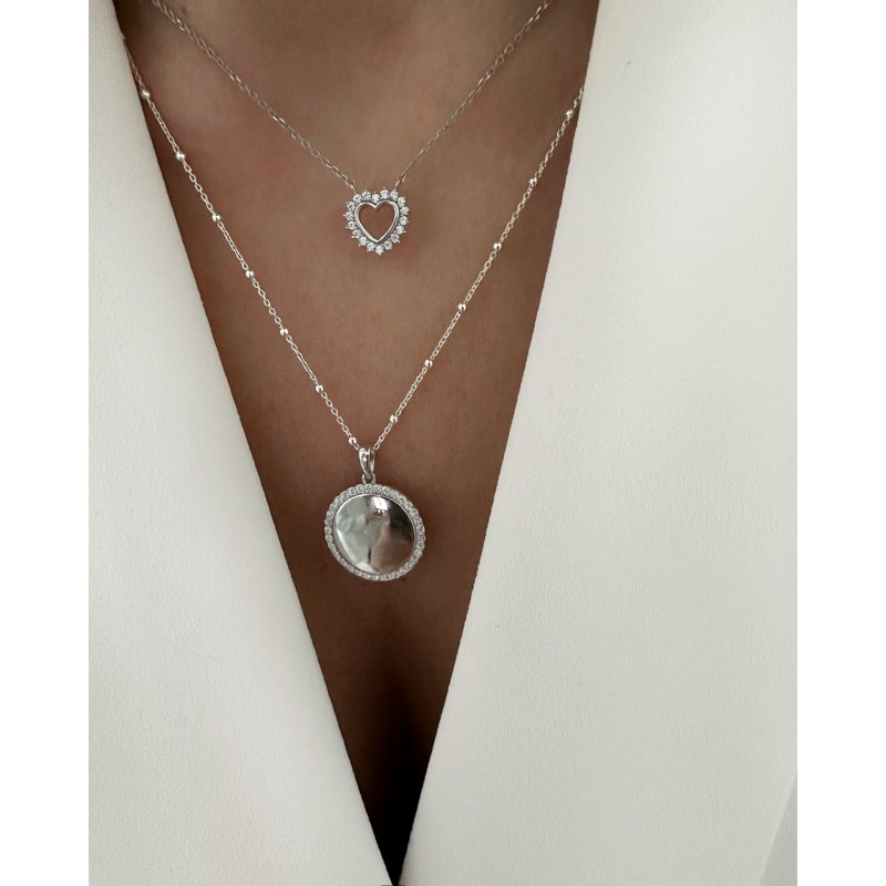 Collier Valentine Argent