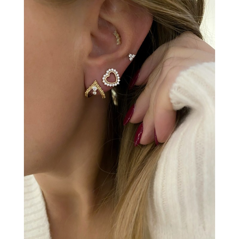 Boucles d'oreilles Valentine Or