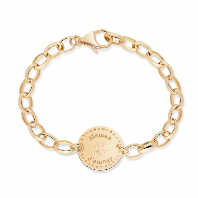 Bracelet Lady or à personnaliser
