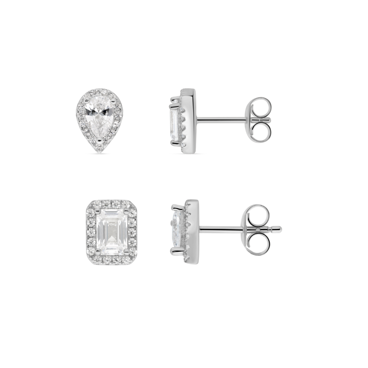 Boucles d'oreilles avec strass