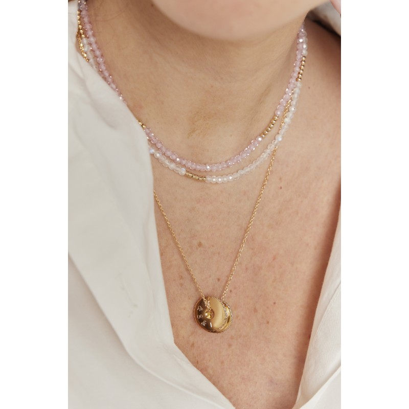 Cible strass personnalisable or