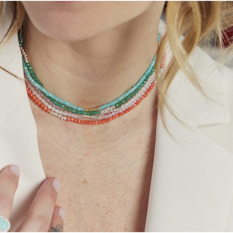 Collier Dolce vert or