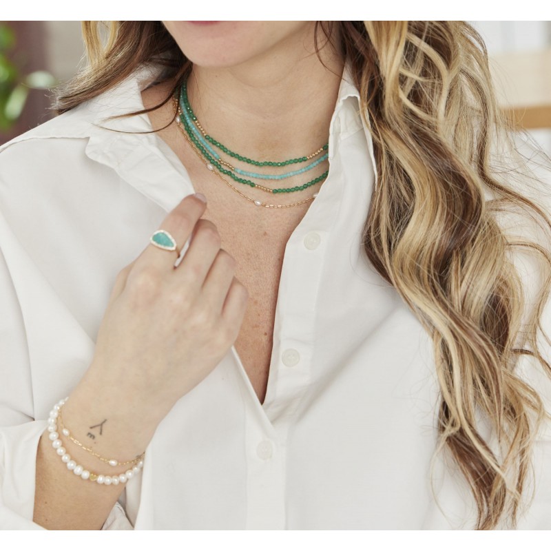 Collier Dolce vert or