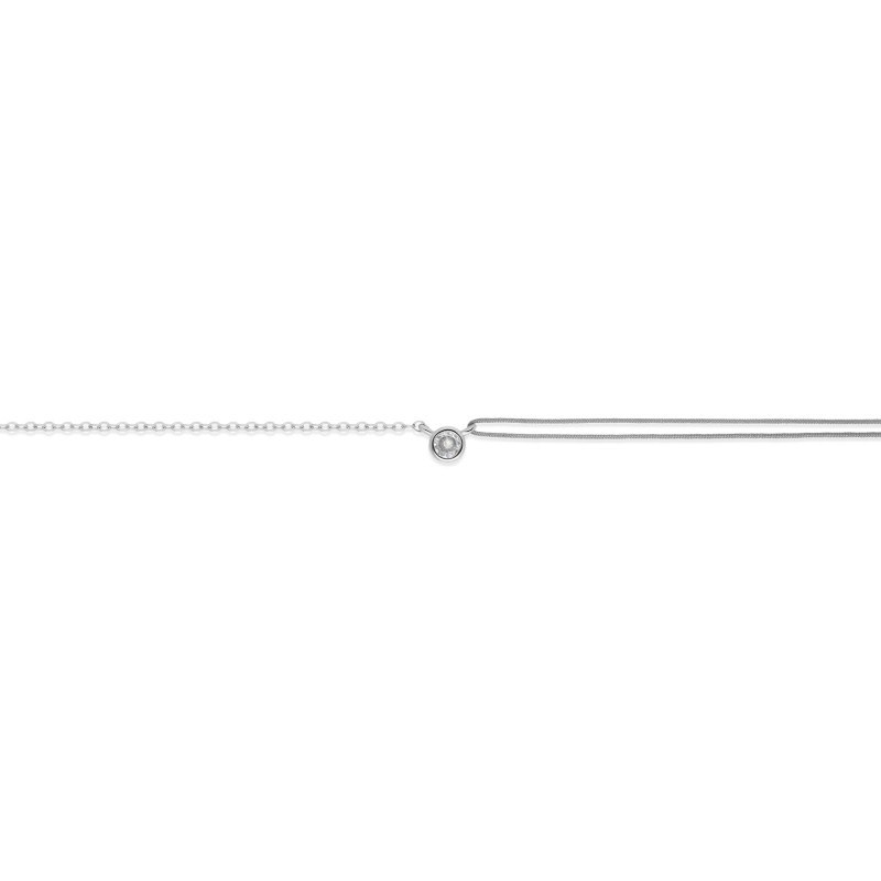 Collier Le solitaire argent
