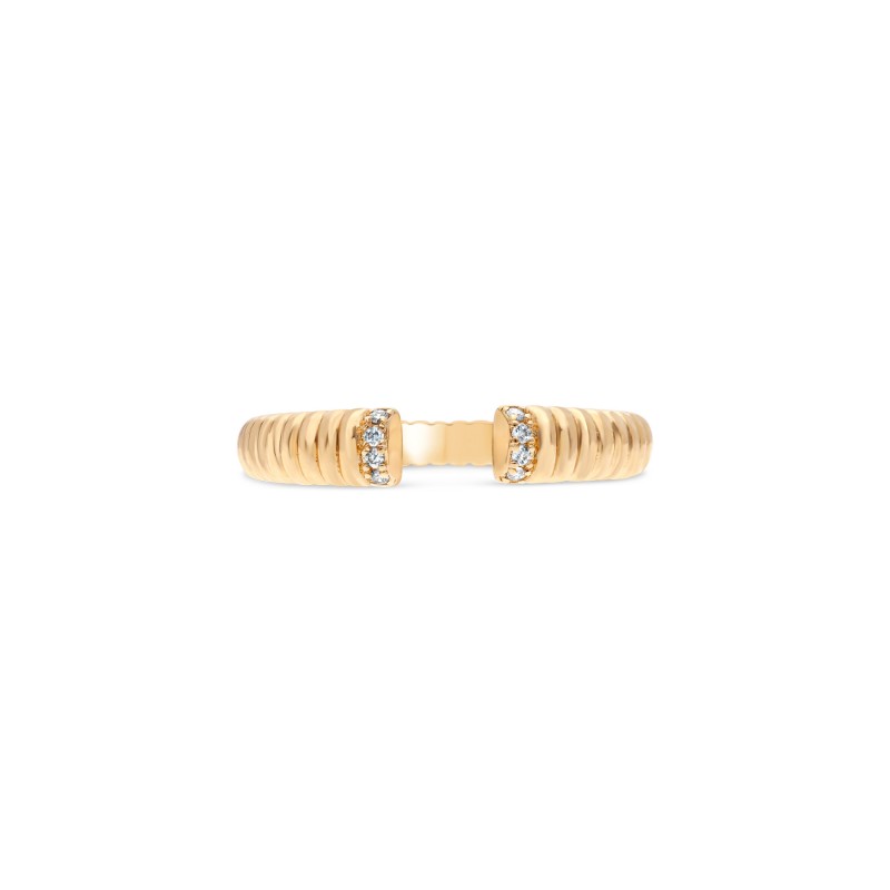 Bague Marilyn pour femme plaquée or et oxydes de zirconium