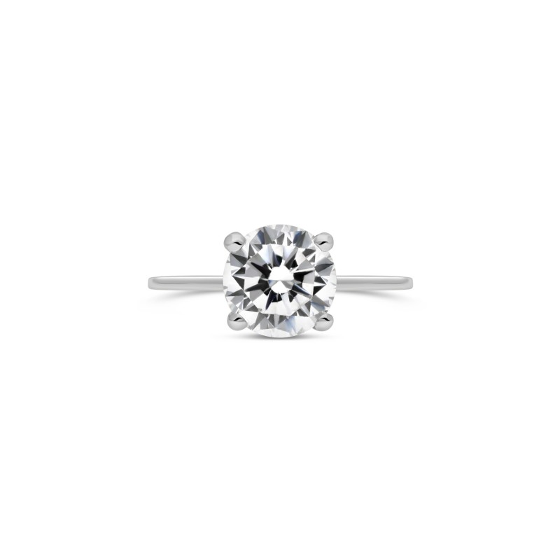 Bague solitaire en argent