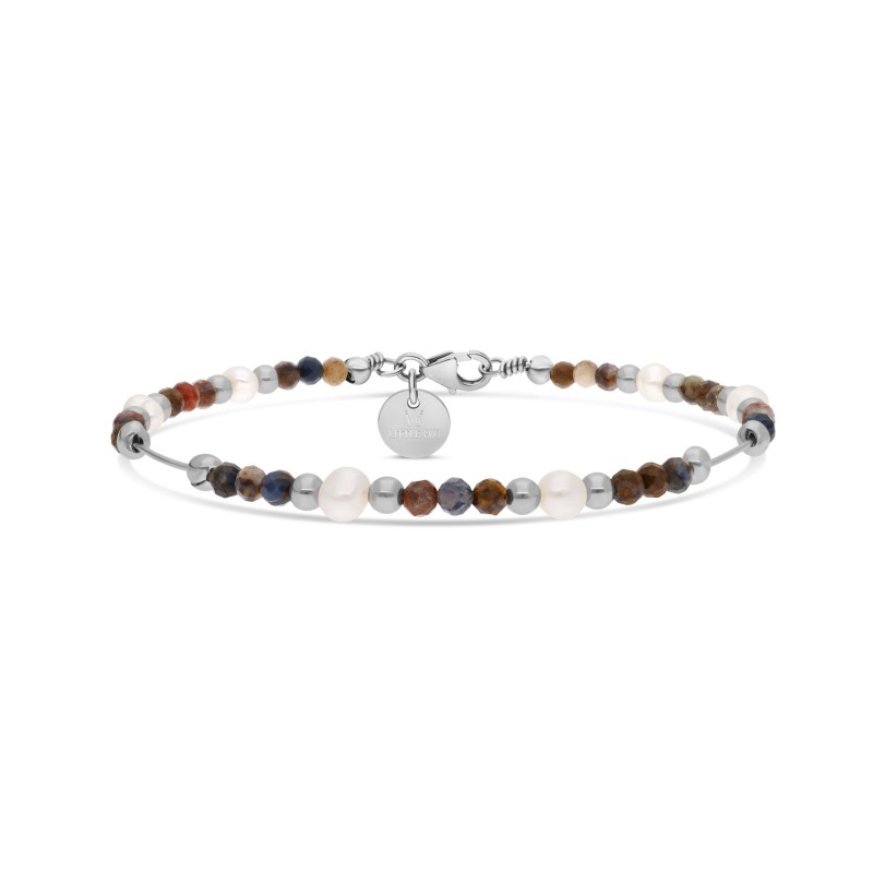 Jonc Talisman Piétersite en argent