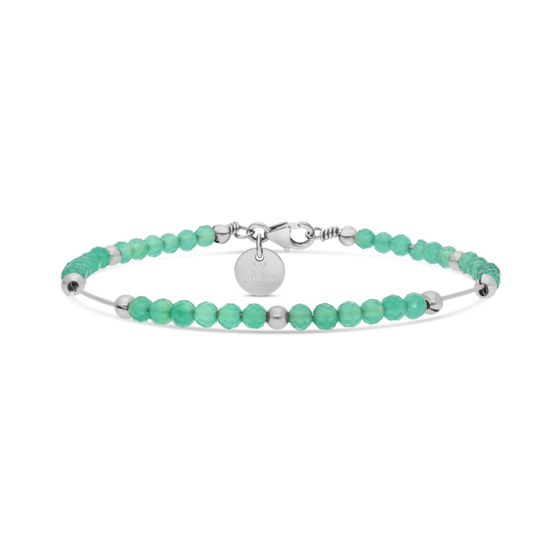 Jonc Talisman Agate en argent