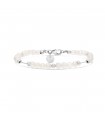 Jonc Talisman Perles d'eau douce en argent
