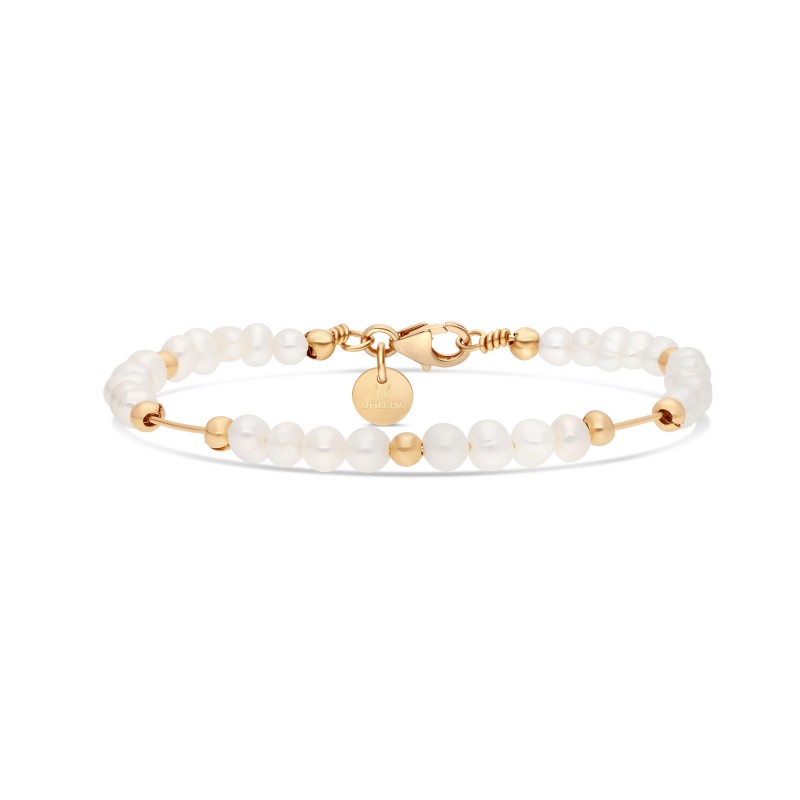 Jonc Talisman Perles d'eau douce Gold Filled