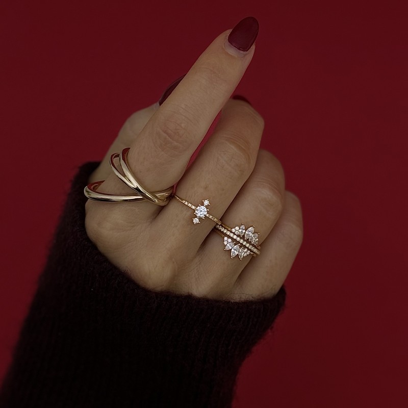 Bague Harmonie  or
