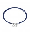 Bracelet lettre strass en argent