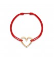 Bracelet cordon cœur GM or