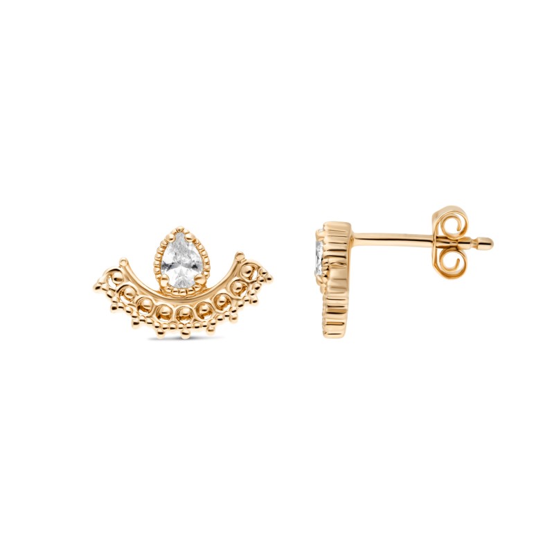 Boucles d'oreilles Tiana or