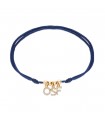 bracelet lettre strass or