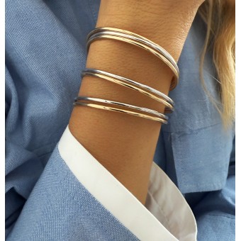 Jonc Sézane en plaqué or pour femme