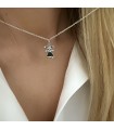 Collier chérubin fille en argent à graver