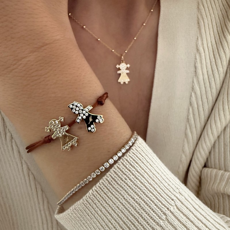 Bracelet chérubins or à composer