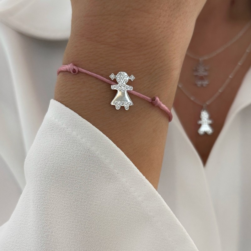 Bracelet chérubins argent à composer