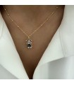 Collier chérubin fille or à graver