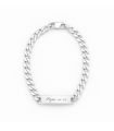 Gourmette pour homme en argent 925 à graver