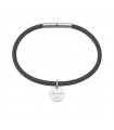 Bracelet en cuir gris Cosmos à graver