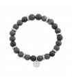 Bracelet perles Labradorite pour homme à graver