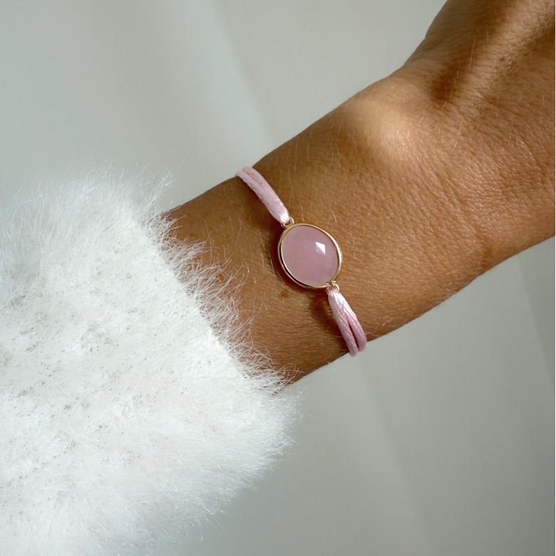 Bracelet Octobre Rose Or - Little Boo - Édition limitée 2025